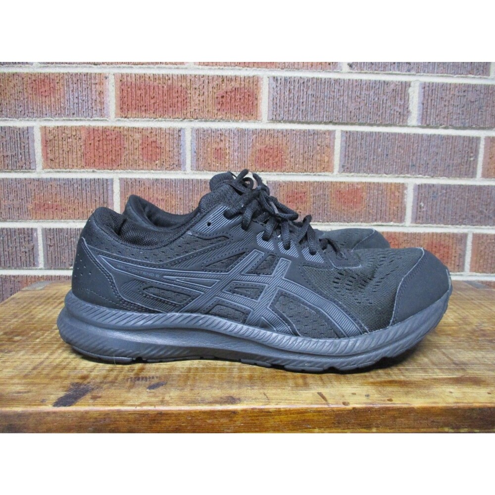 Asics Mens Gel Contend 8 1011B493 Black Running Shoes Sneakers 11 4E Extra Wide